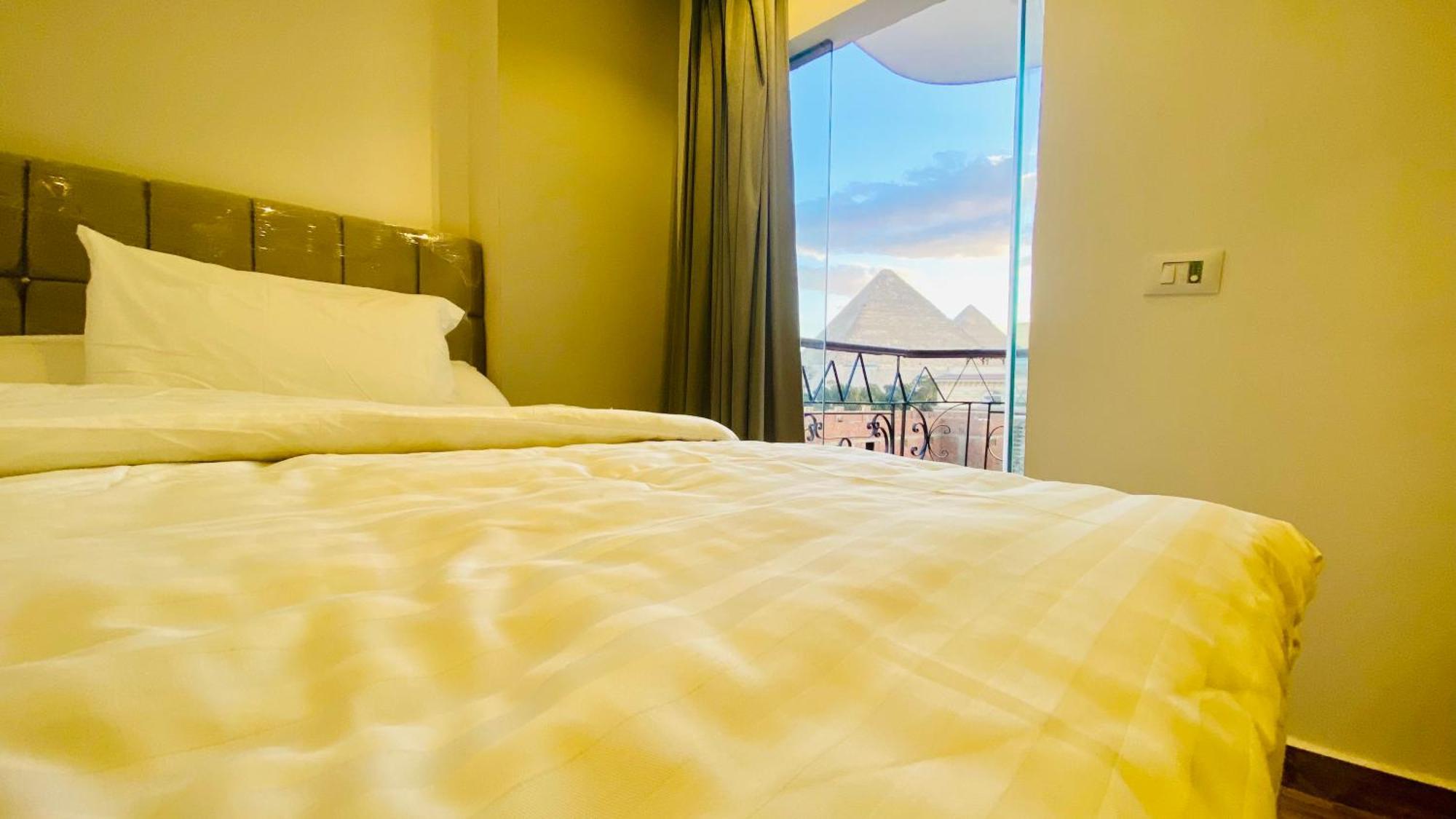 Oh Pyramids View Otel Kafret el-Gabal Dış mekan fotoğraf