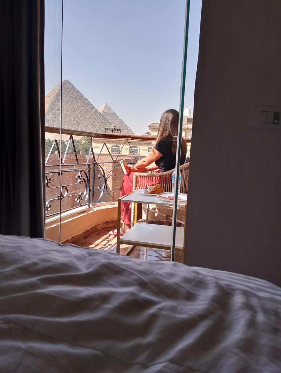 Oh Pyramids View Otel Kafret el-Gabal Dış mekan fotoğraf